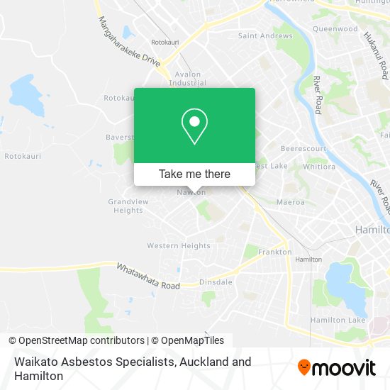 Waikato Asbestos Specialists map