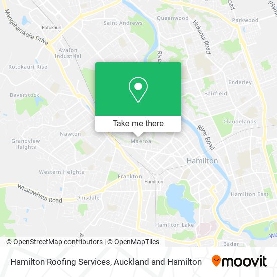 Hamilton Roofing Services map
