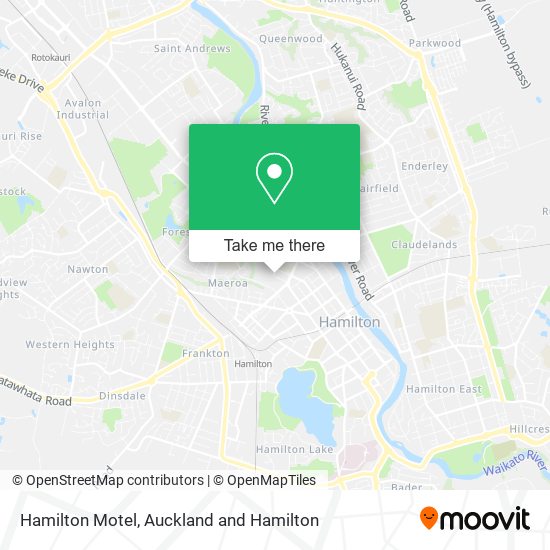 Hamilton Motel map