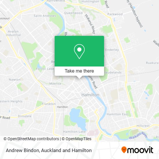Andrew Bindon map
