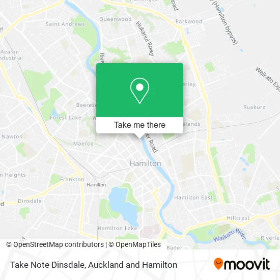 Take Note Dinsdale map