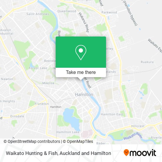 Waikato Hunting & Fish map