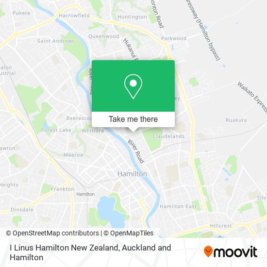 I Linus Hamilton New Zealand地图