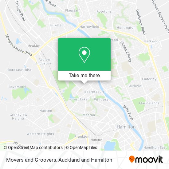 Movers and Groovers map