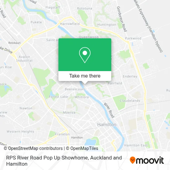 RPS River Road Pop Up Showhome map
