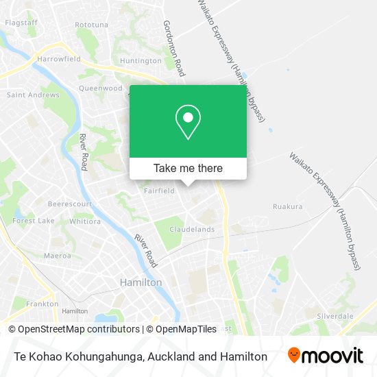 Te Kohao Kohungahunga map