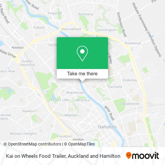 Kai on Wheels Food Trailer map