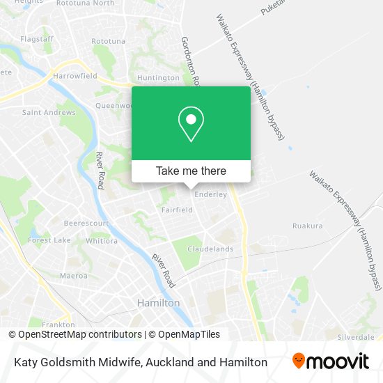 Katy Goldsmith Midwife map