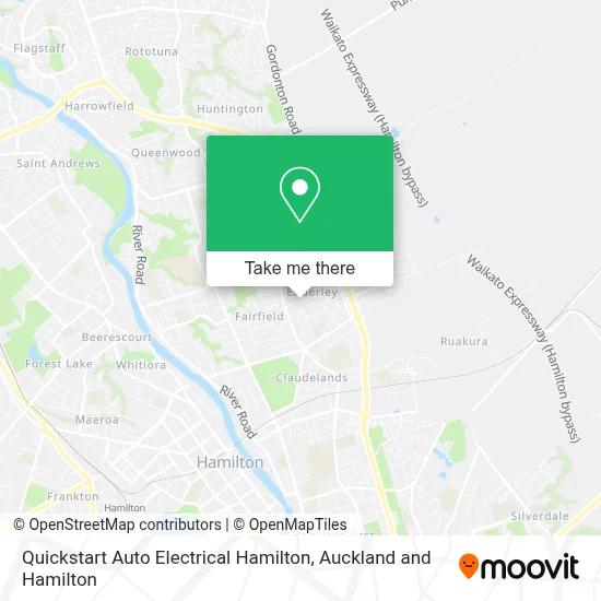 Quickstart Auto Electrical Hamilton map