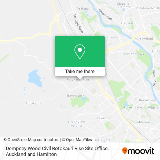 Dempsey Wood Civil Rotokauri Rise Site Office map
