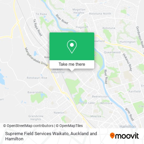 Supreme Field Services Waikato map