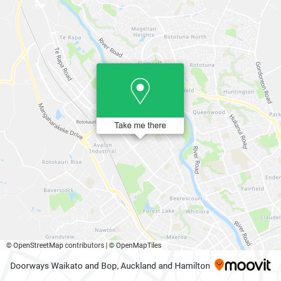 Doorways Waikato and Bop map