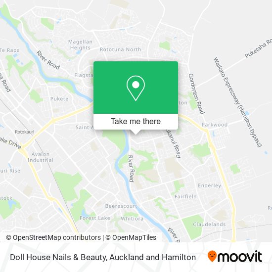 Doll House Nails & Beauty map