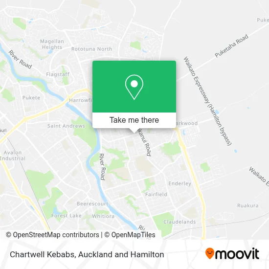 Chartwell Kebabs map