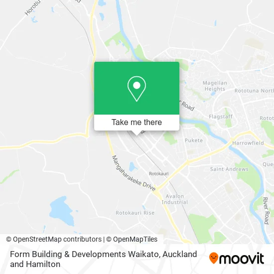 Form Building & Developments Waikato map
