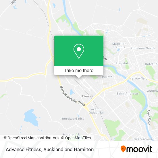 Advance Fitness map