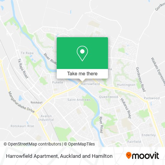 Harrowfield Apartment map