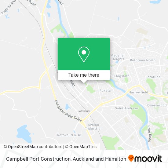 Campbell Port Construction map