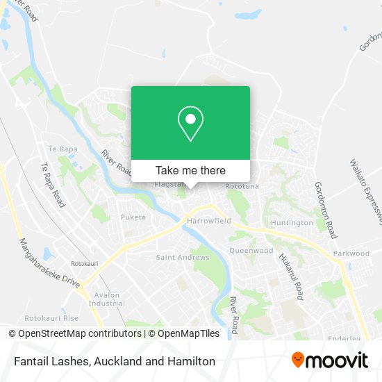 Fantail Lashes map