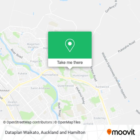 Dataplan Waikato map