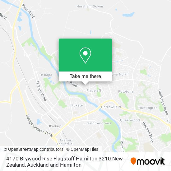 4170 Brywood Rise Flagstaff Hamilton 3210 New Zealand地图