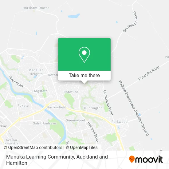 Manuka Learning Community map
