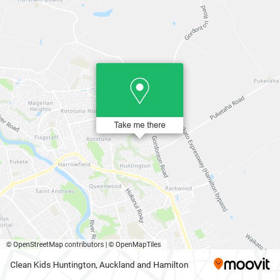 Clean Kids Huntington map