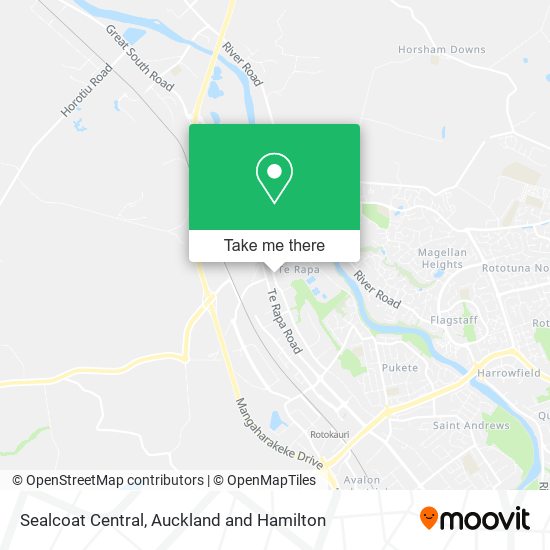 Sealcoat Central map