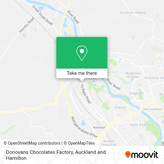 Donovans Chocolates Factory map