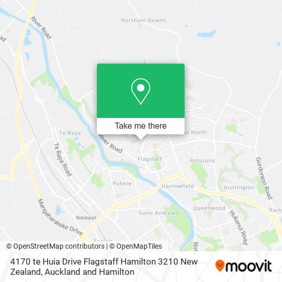 4170 te Huia Drive Flagstaff Hamilton 3210 New Zealand map