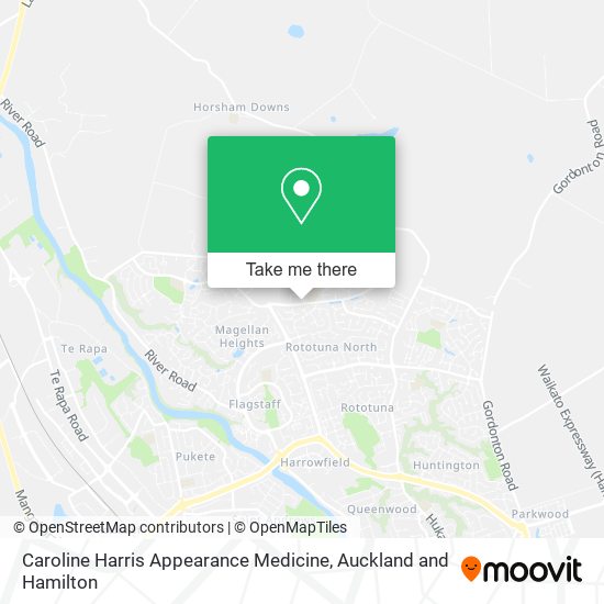 Caroline Harris Appearance Medicine map