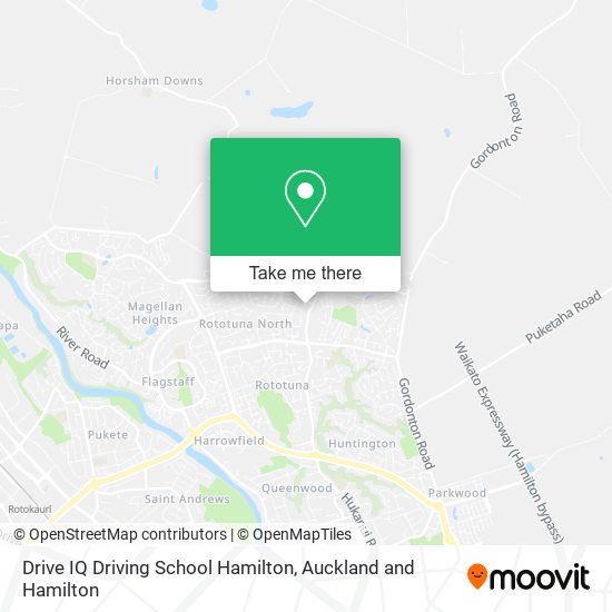 Drive IQ Driving School Hamilton map