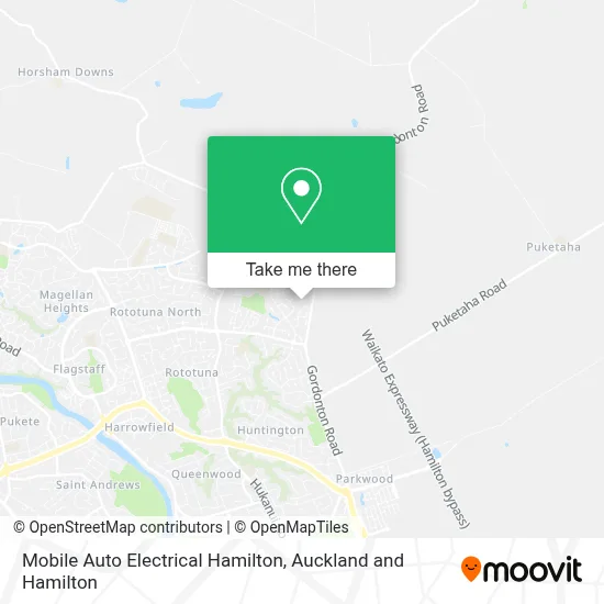 Mobile Auto Electrical Hamilton map