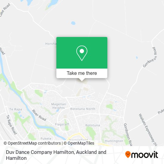 Duv Dance Company Hamilton map