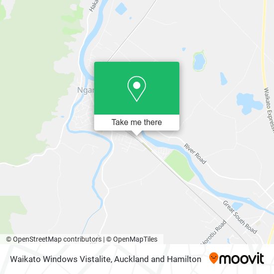 Waikato Windows Vistalite map