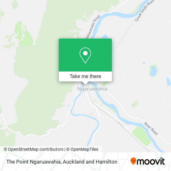 The Point Ngaruawahia map