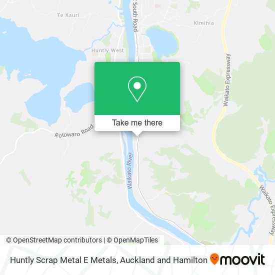 Huntly Scrap Metal E Metals map