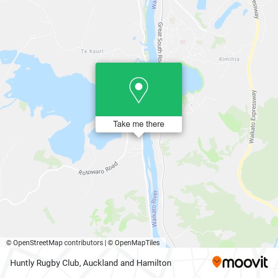 Huntly Rugby Club map