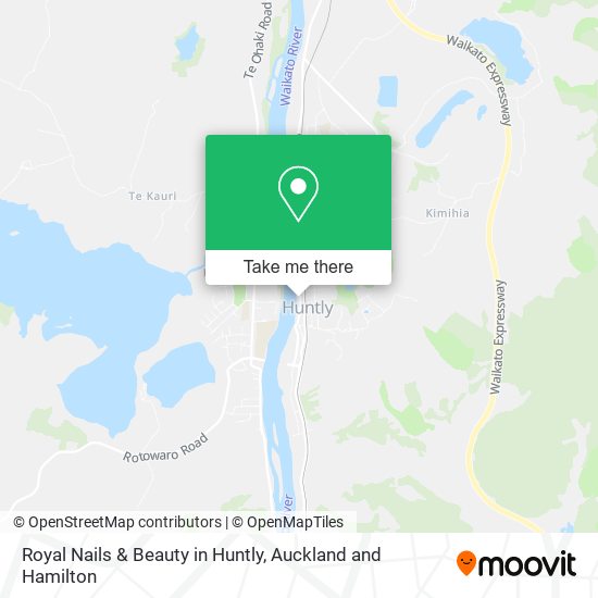 Royal Nails & Beauty in Huntly map