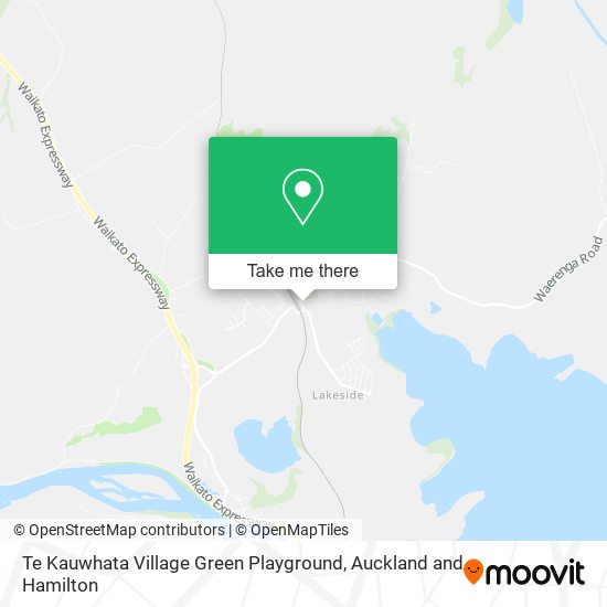 Te Kauwhata Village Green Playground map
