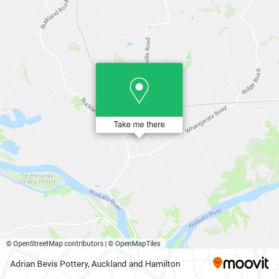 Adrian Bevis Pottery map