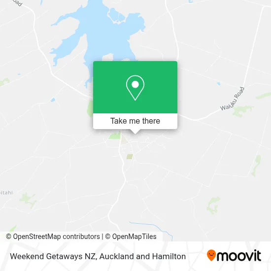 Weekend Getaways NZ map