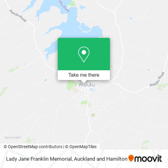 Lady Jane Franklin Memorial map