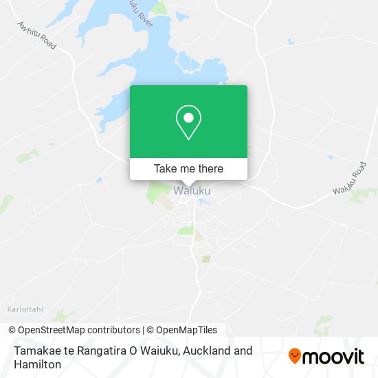Tamakae te Rangatira O Waiuku map