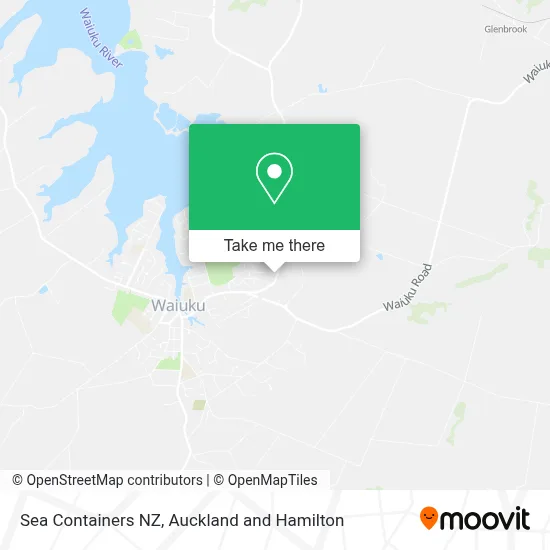 Sea Containers NZ map