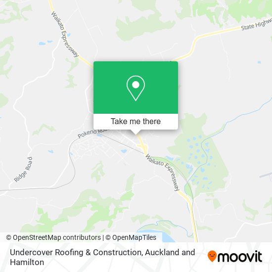Undercover Roofing & Construction map