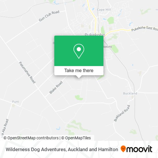 Wilderness Dog Adventures map