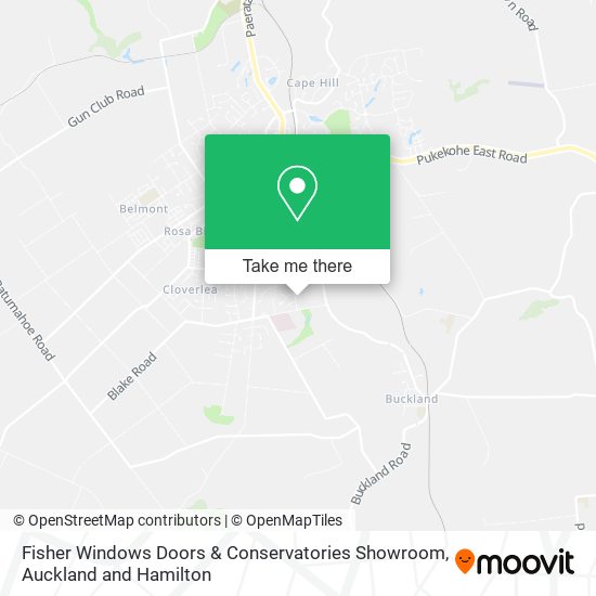 Fisher Windows Doors & Conservatories Showroom map