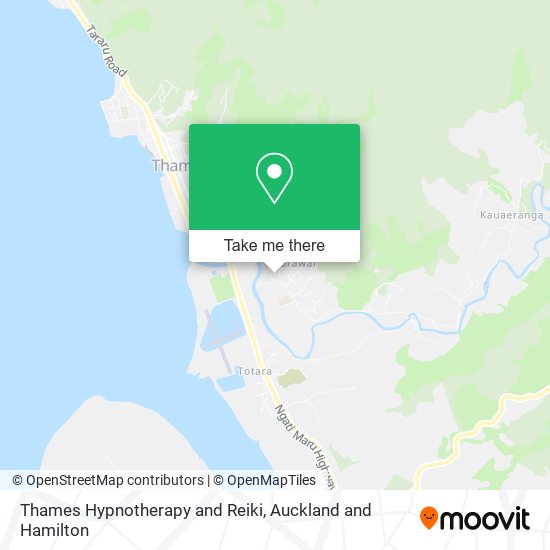 Thames Hypnotherapy and Reiki map