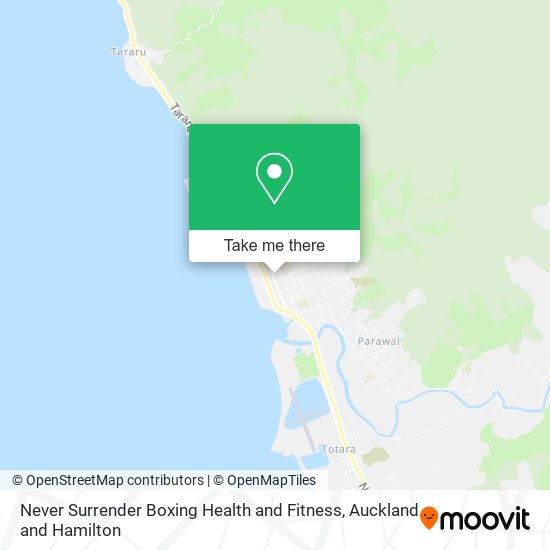 Never Surrender Boxing Health and Fitness map